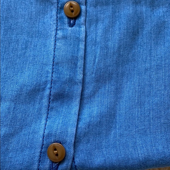 Madewell Central Shirt in Bright Indigo Size Small - Picture 7 of 8